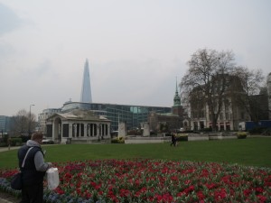 Trinity Square Gardens - note The Shard in the background