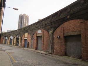 The Pinchin Street old railway viaduct